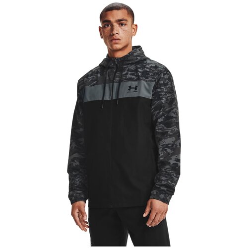 фото Ветровка under armour sportstyle camo windbreaker jkt черный sm 1361622-001