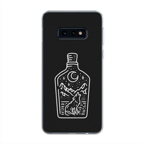 фото Силиконовый чехол "бутылка арт" на samsung galaxy s10e / самсунг галакси s10e case place