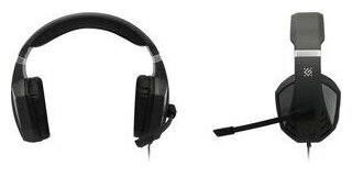 Игровые наушники с микрофоном Defender Zeyrox черныйсерый кабель 18 м