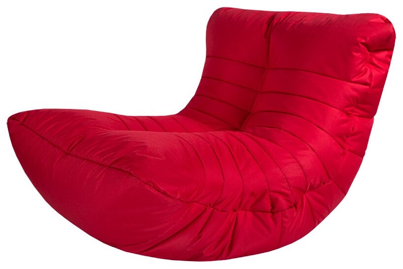 Папа Пуф Бескаркасное кресло Cocoon из водонепроницаемой ткани Оксфорд 600D красный - фотография № 1
