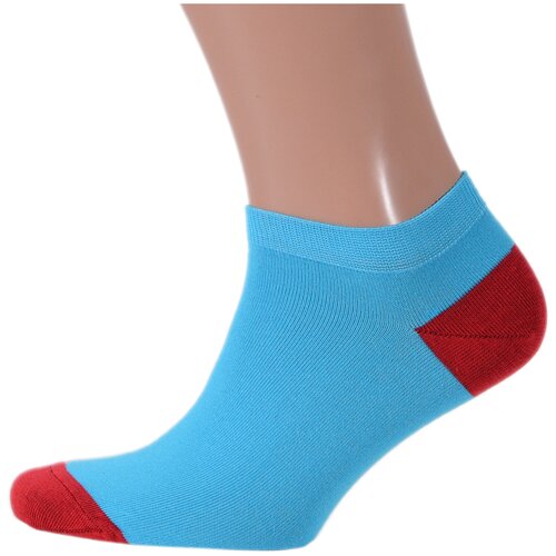 фото Короткие носки unisex st. friday socks бирюзово-красные, размер 34-37