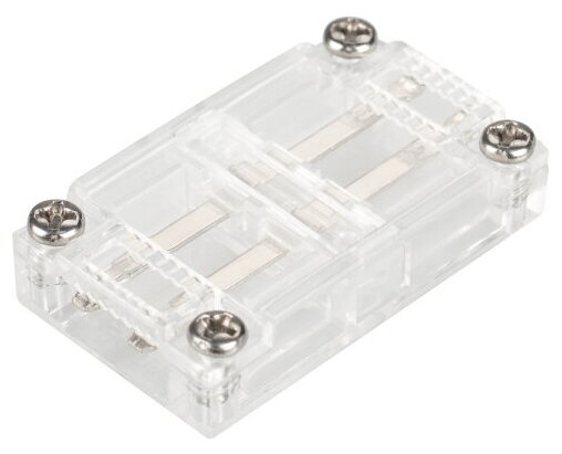 Коннектор прямой для ленты ARL-50000PV (15.5x6mm) прозрачный (Arlight, Пластик)