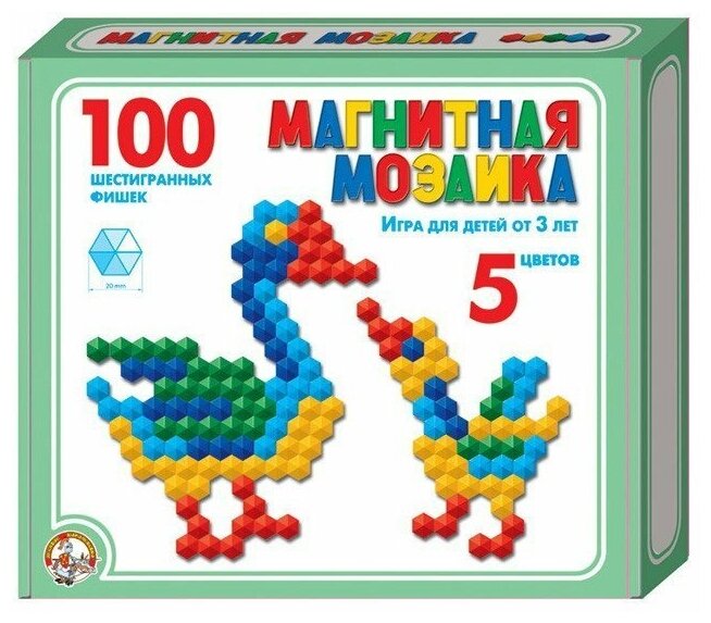 Мозаика магнитная 100 шестигран. 961 /14/