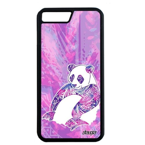 фото Чехол для смартфона // iphone 8 plus // "панда" медведь panda, utaupia, розовый