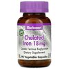 Bluebonnet Nutrition Chelated Iron (железо в хелатной форме)18 мг 90 капсул - изображение