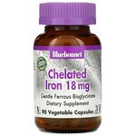 Bluebonnet Nutrition Chelated Iron (железо в хелатной форме)18 мг 90 капсул - изображение