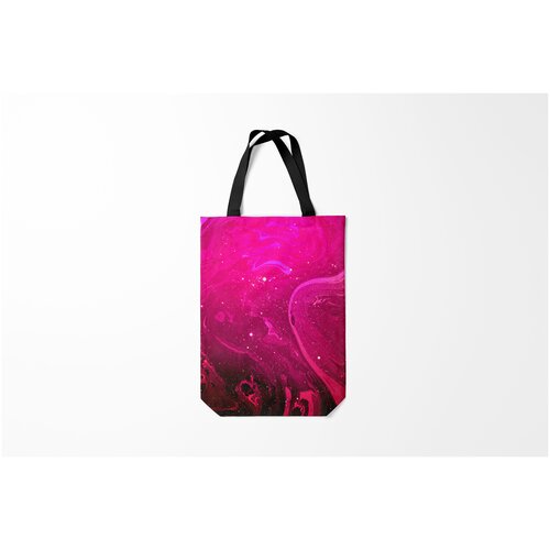 фото Сумка-шоппер / 31х42 см / популярные иллюстрации / астрономия космос розовый burnettie