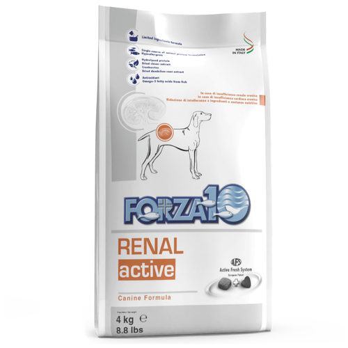 Сухой корм для собак Forza10 при заболеваниях почек, при болезнях сердца 4 кг