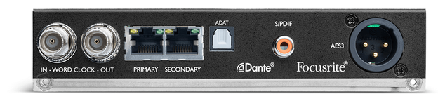 Focusrite Pro ISA ADN2 Опциональная карта для ISA One, Dante 2 канала, резервирование, AES3 2 канала, S/PDIF 2 канала, ADAT