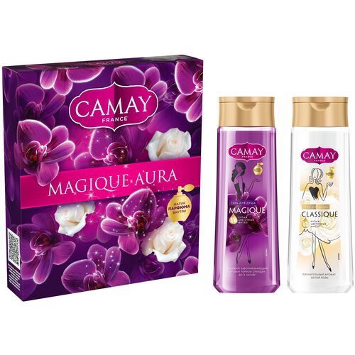 фото Подарочный набор camay magique aura: черная орхидея, белая роза