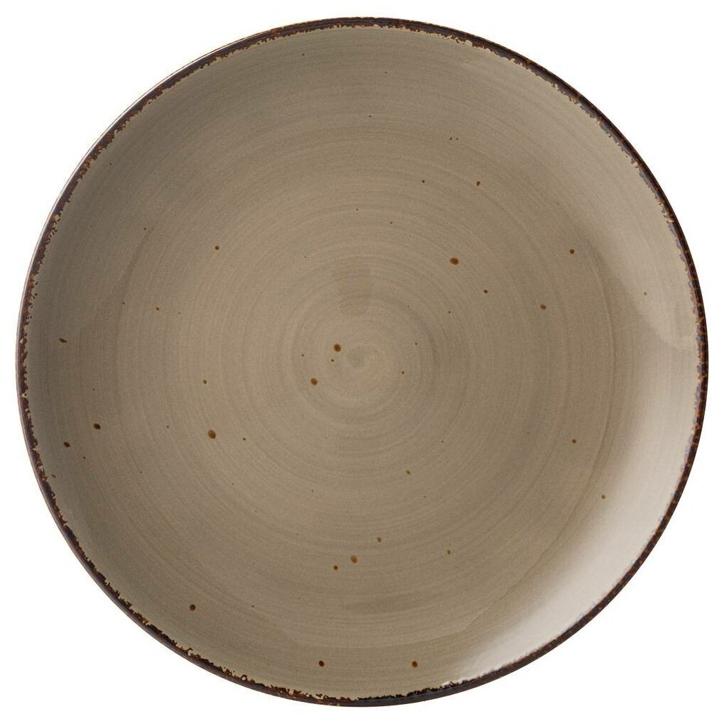 Тарелка закусочная Bronco Nature 225 см серая (263-1262)