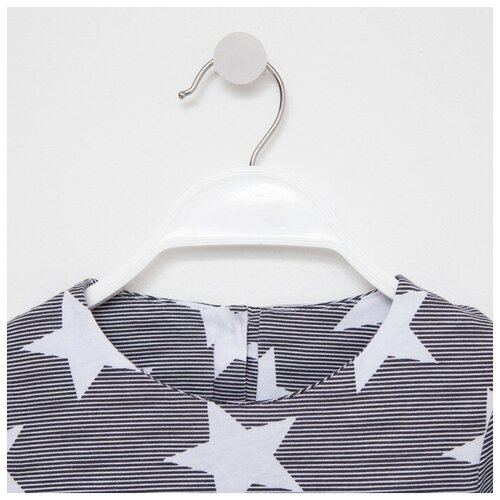 фото Платье для девочки, цвет темно-серый/звезды, рост 98 нет бренда