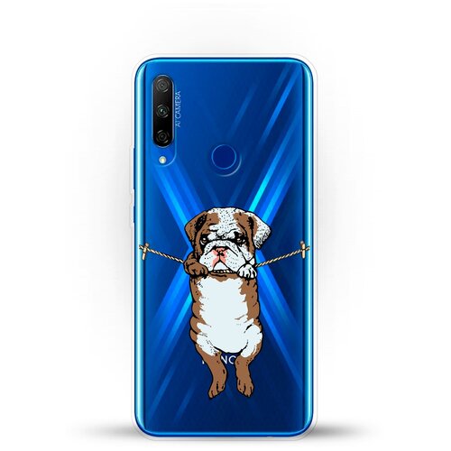 фото Силиконовый чехол бульдог на honor 9x premium andy & paul