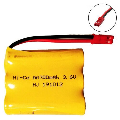 Аккумулятор NI-CD 3.6V 700MAH форма FLATPACK разъем JST аккумулятор ni cd 7 2v 700mah форма flatpack разъем sm