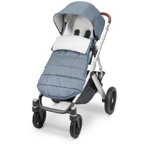 фото Чехол утепленный с мехом лазурный/синий uppababy