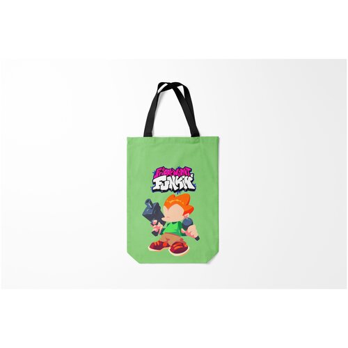 фото Сумка-шоппер / 31х42 см / геймерам / friday night funkin fnf pico burnettie