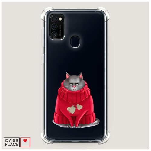 фото Чехол силиконовый противоударный samsung galaxy m21 хлоя в свитере case place