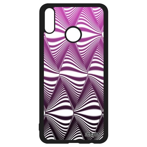 фото Защитный чехол на смартфон // honor 8x // "иллюзия волны" круговорот графика, utaupia, розовый