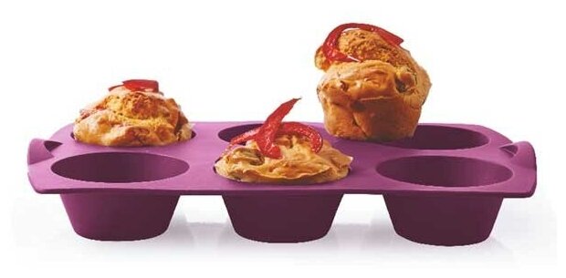 Tupperware Силиконовая форма Капкейки фиолетовая