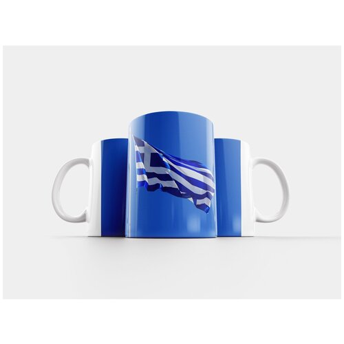 фото Кружка "флаг, греция, синий" 320 мл lotsprints