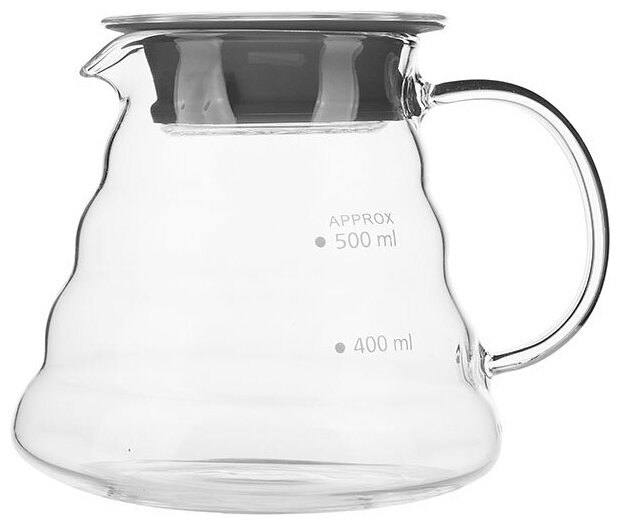 фото Чайник «Идзуми» с силик. прокладкой, 0,5 л, 8 см, прозрачный, стекло, CP031, Prohotel