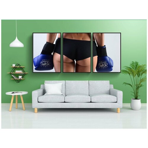 фото Набор модулных постеров для интерьера "мма, уфк, спорт" 60x90 см. в тубусе, без рамки lotsprints