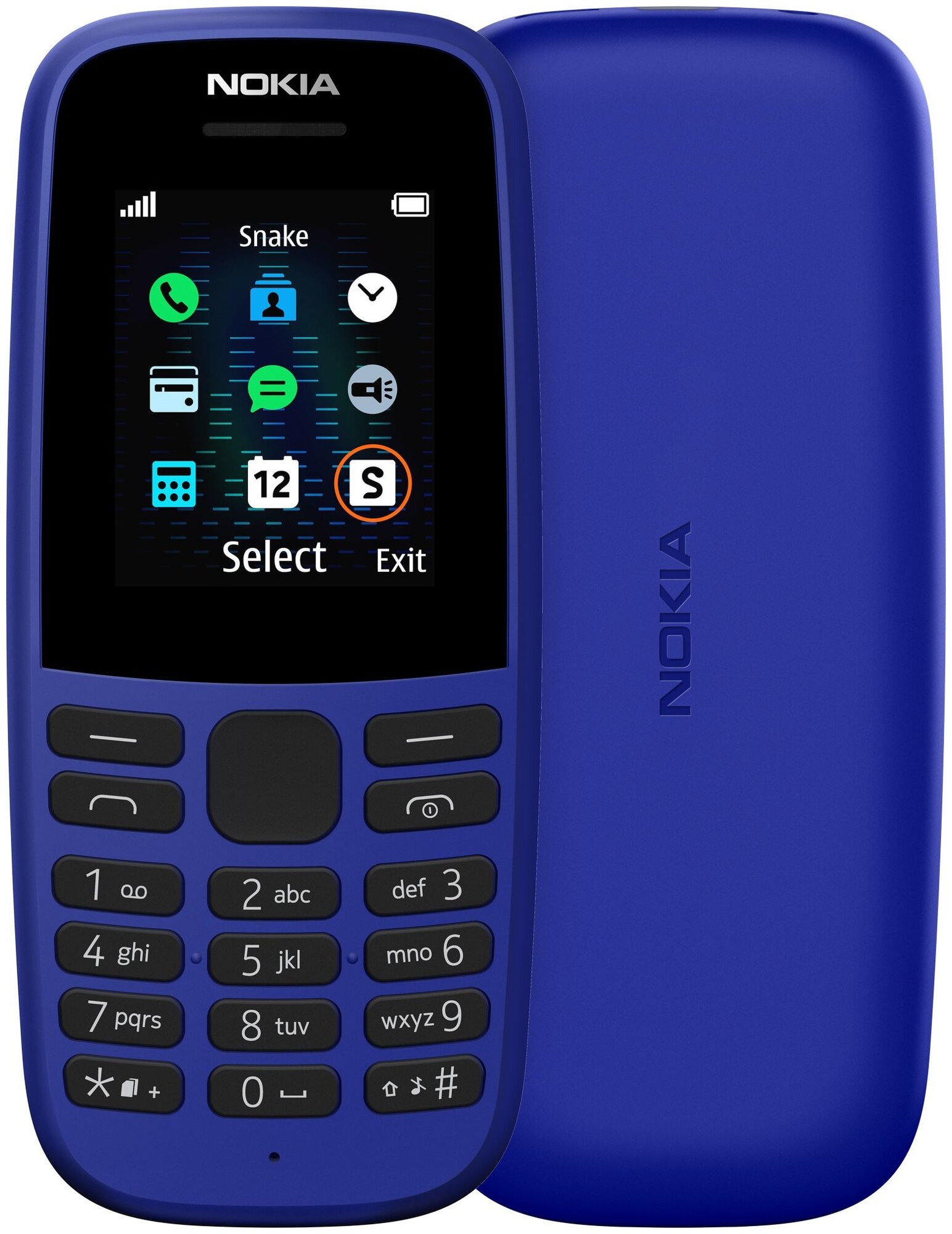 Мобильный телефон кнопочный Nokia 105 DS (2019) Blue (TA-1174)