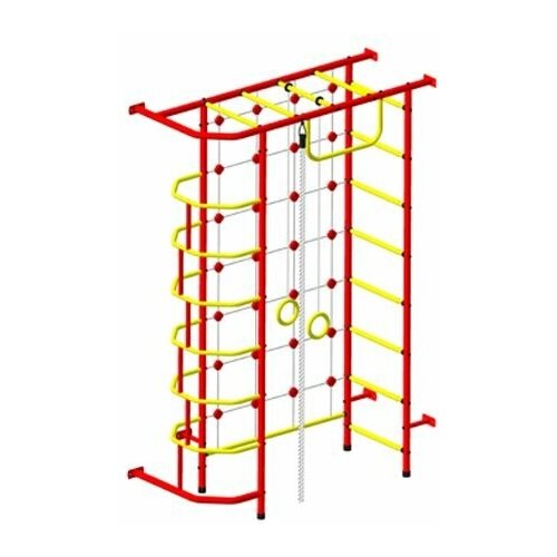 спортивный комплекс пионер 9м красно жёлтый Спортивный комплекс Пионер 9М красно/жёлтый