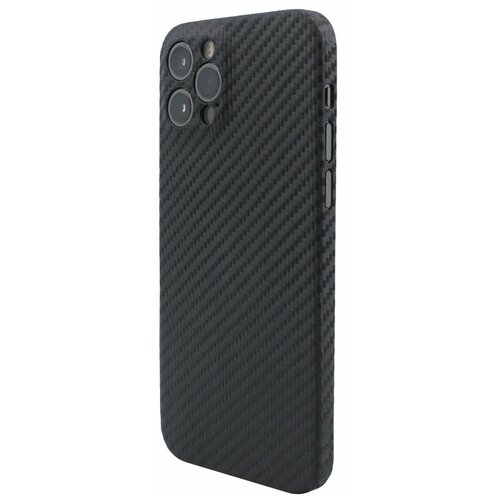 Кевларовый чехол DiXiS Carbon Case для Apple iPhone 12 Pro Max (B12PM-CM) матовый черный