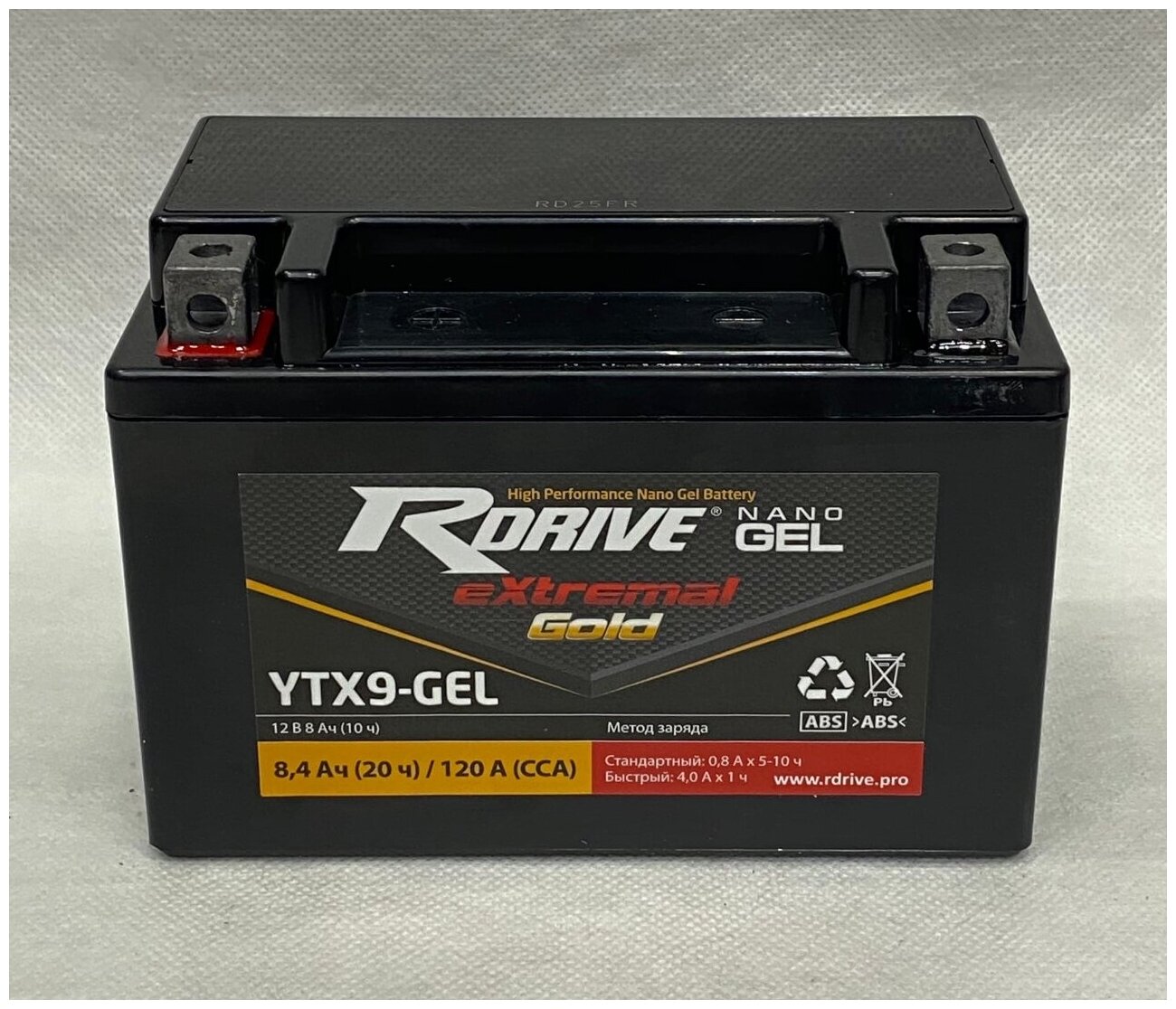 Мото аккумулятор RDrive eXtremal Gold NANO GEL YTX9-GEL