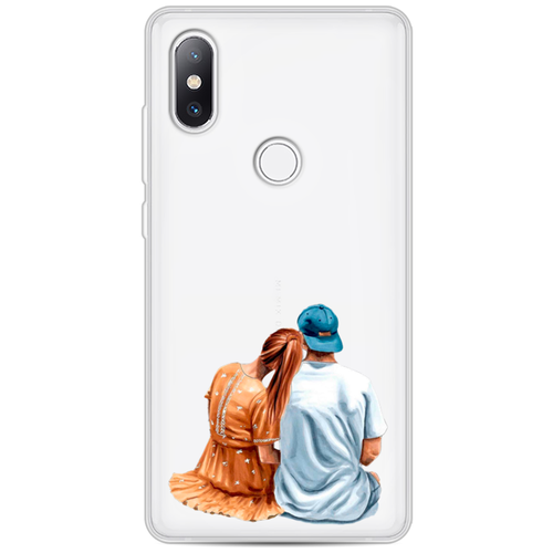 фото Силиконовый чехол влюбленная парочка на xiaomi mi mix 2s case place