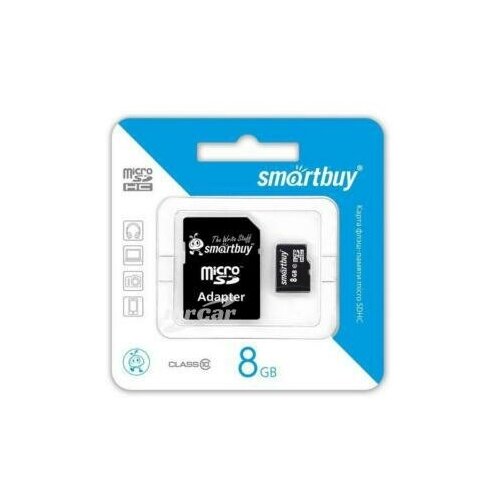 AVS 55212 55212_карта памяти MicroSD! 8GB Smart Buy Class 10 +SD адаптер\