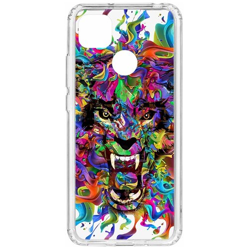 фото Чехол на xiaomi redmi 9c kruche print colored beast кruче