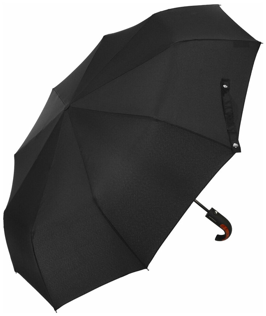 Мужской складной зонт RAINBRELLA полуавтомат 145P-9/черный