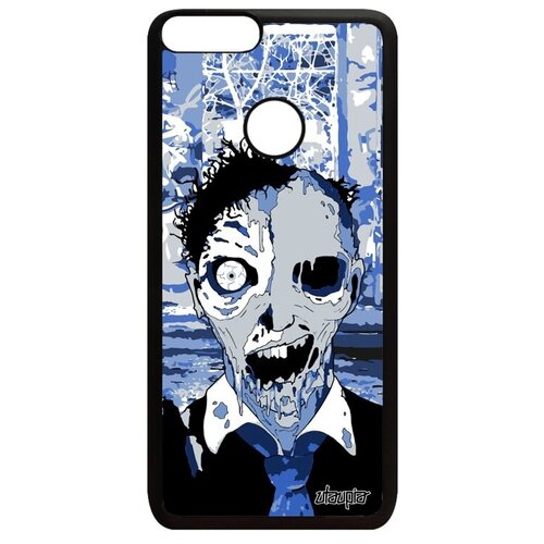 фото Противоударный чехол для // huawei p smart 2018 // "зомби" фантом сплэттер, utaupia, голубой