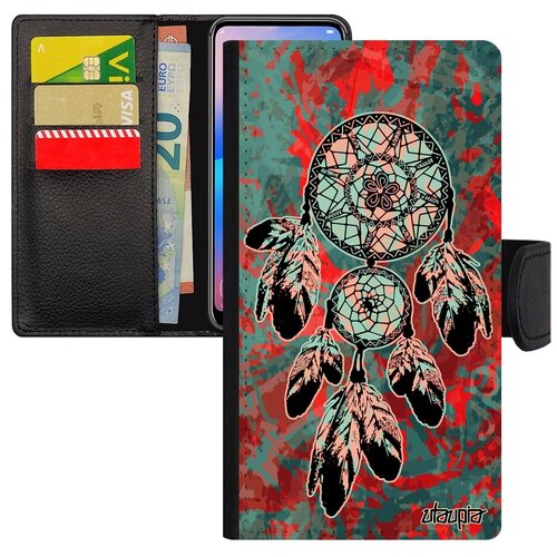 фото Защитный чехол книжка на // samsung galaxy s7 // "ловец снов" индейский оберег, utaupia, серый