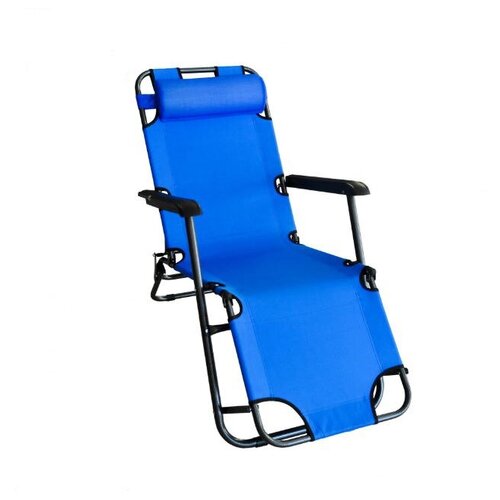Кресло-шезлонг складное Oxford синее
