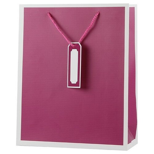 фото Пакет подарочный, тонкие линии, фуше, 42*31*12 см, 1 шт. дон баллон