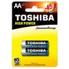 Фото #3 Батарейки Toshiba High Power Alkaline LR6GCP BP-2, блистер 2 шт.