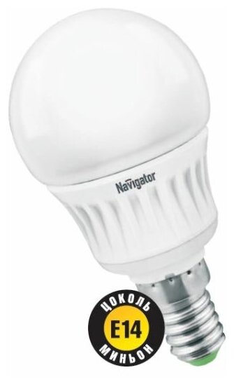 Navigator Лампа LED G45 E14 5W 220V 4000K