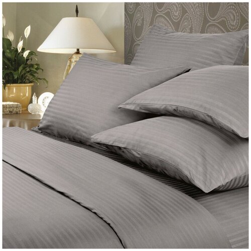 фото Комплект постельного белья "verossa" stripe grey, евро размер