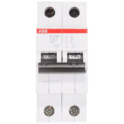 Автоматический выключатель ABB SH202L (С) 4,5kA 63 А