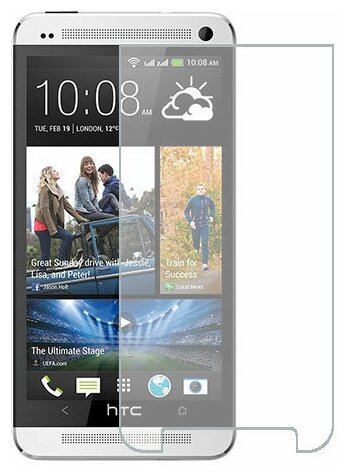 HTC One Dual Sim защитный экран Гидрогель Прозрачный (Силикон) 1 штука