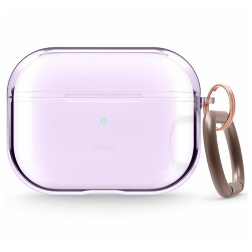 фото Чехол elago чехол с карабином elago clear hang case для airpods pro, лавандовый