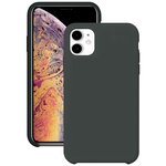 Силиконовый чехол для Apple iPhone 11 / Защитный чехол для мобильного телефона Эпл Айфон 11 с покрытием Софт Тач / Защитный силикон кейс для смартфона / Премиум покрытие Soft touch (Угольный- серый) - изображение