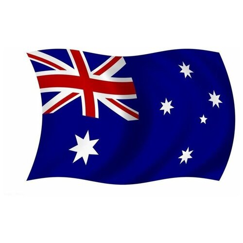 флаг ввс рф 70х105см п э карман слева юнти Флаг Австралия 80х120см, (флажная сетка, карман слева), юнти