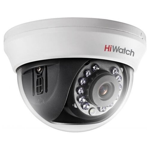 Камера видеонаблюдения аналоговая HiWatch DS-T591(C) (6 mm) 6-6мм HD-CVI HD-TVI цветная корпус: белый камера видеонаблюдения hiwatch ds t200 b 6 mm