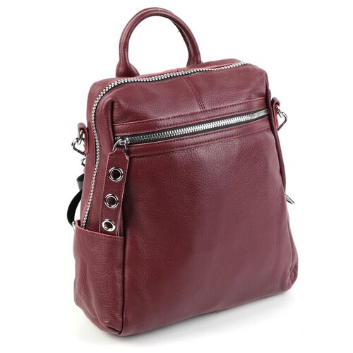 фото Женский кожаный рюкзак 8781-9 ред вайн piove
