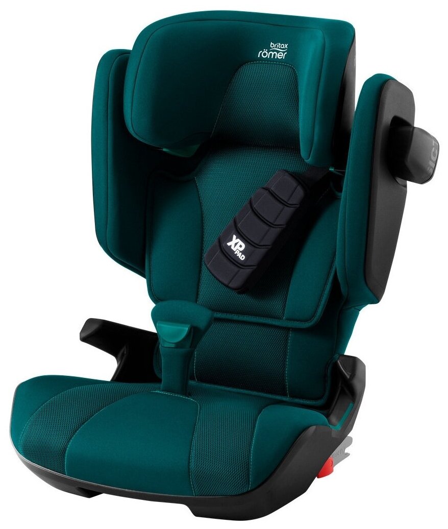 Детское автокресло Britax Roemer KIDFIX i-SIZE Atlantic Green для детей от 3,5 до 12 лет, ростом 100-150 см , весом 15 - 36 кг., изумрудный