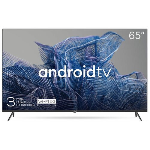 65 Телевизор KIVI 65U740NB 4K Ultra HD черный смарт ТВ Android TV 7313700₽